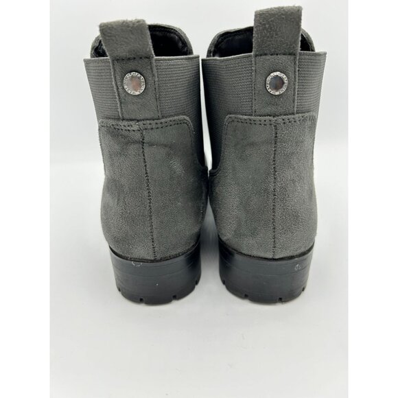 Nine West Womens Grey Faux Suede Chelsea Ankle Boots Lug Soles Size 6M - Picture 5 of 11